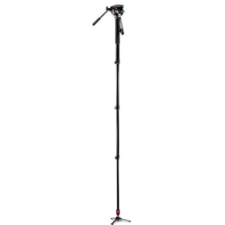 Manfrotto MVM500A Aluminum Fluid Monopod with 500 Head, 11.02lbs Load Capacity, 78.94" Maximum Height