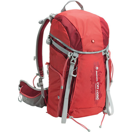 Manfrotto Off Road Hiking Kit 2: Includes Walking Sticks and 30L Backpack, Red