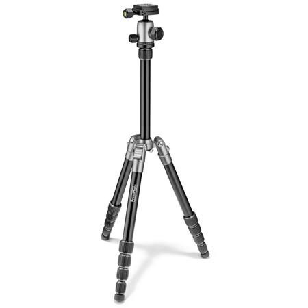 PrimaPhoto Small Travel Kit Tripod with Ball Head, Silver