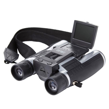 Bell & Howell 12x32 5MP Full HD Roof Prism Digital Camera Binocular with 2" IPS LCD Monitor, 3 .5 Degree Angle of View, Black