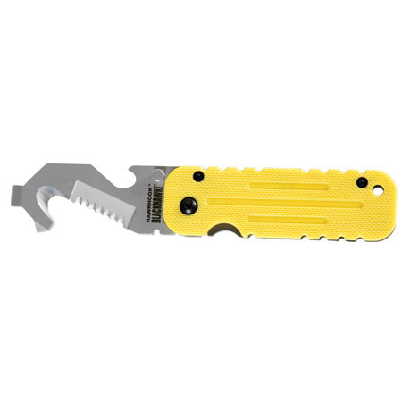 Blackhawk Hawkhook Serrated Edge Folding Knife, Yellow