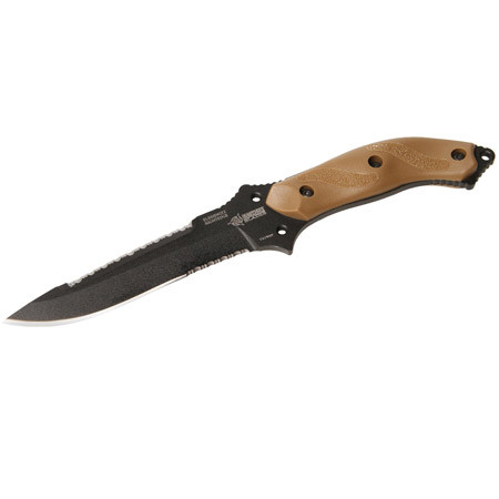 Blackhawk Nightedge Serrated Edge Fixed Knife with 5.9" Black Standard Blade