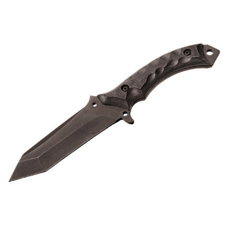 Blackhawk Gideon Plain Edge Fixed Knife with 5.0" Tanto Style Black Blade