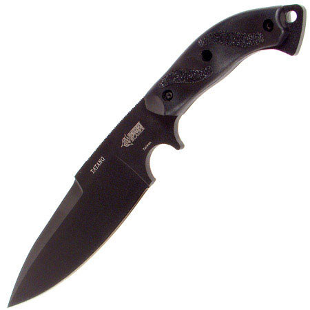 Blackhawk Tatang Plain Edge Fixed Knife with 8.6" Black Drop Point Blade