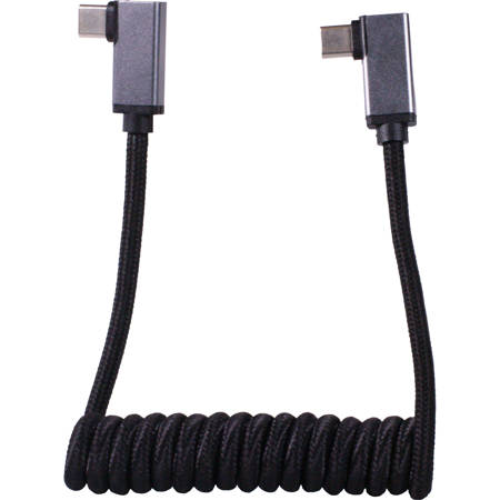 Blackhawk Cables 8" High-Speed USB-C to USB-C Right-Angle Cable, Red