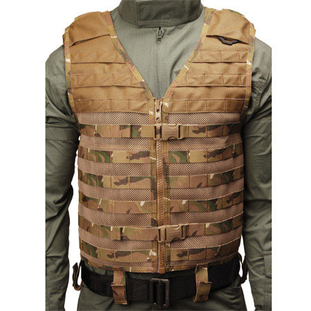 Blackhawk Cutaway Omega Vest, Multi Cam, One Size, Tan