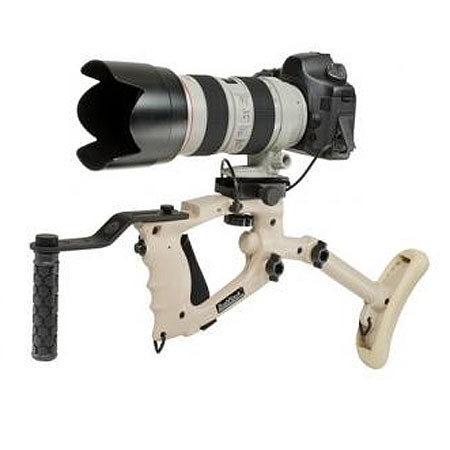 BushHawk Shoulder Mount BH 320D Pro Kit CR. - Tan