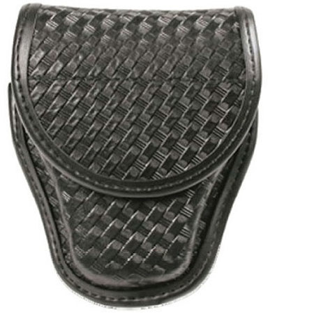 Blackhawk Molded Duty Gear Double Handcuff Case, Black Basketweave