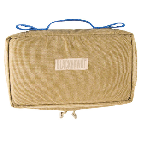 Blackhawk S.T.O.M.P. Medical Pack Accessory Pouch with Blue Handle, Coyote Tan