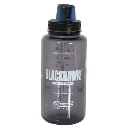 Blackhawk HydraStorm Nalgene Water Bottle, 32oz Wide Mouth, Gray