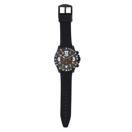 Blackhawk Race Operator Chronograph Watch with Orange Numerals