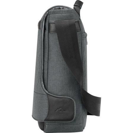Brenthaven Collins Messenger Bag, Heather Gray - Fits MacBooks up to 15.4"