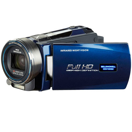 Bell & Howell DNV16HDZ Full HD Rogue Night Vision Camcorder, Blue