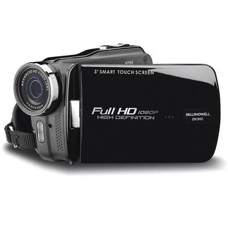 Bell & Howell DV3HDZ High-Definition 1080p Slim Camcorder, Black