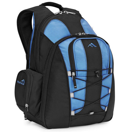 Brenthaven Expandable Trek Backpack for Macbooks Up to 15.4", Steel Blue