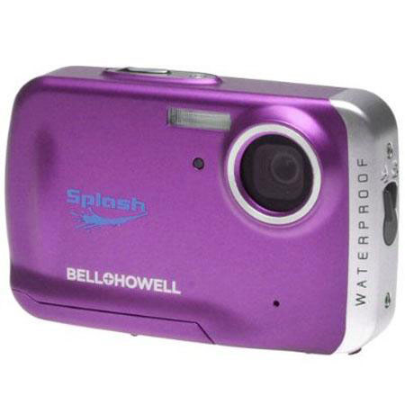 Bell & Howell Splash WP5 Waterproof Digital Camera - PURPLE - Bundle