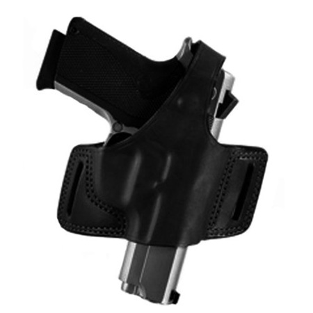 Bianchi Black Widow LH Belt Slide Holster for Beretta 92 Pistols, Black Leather