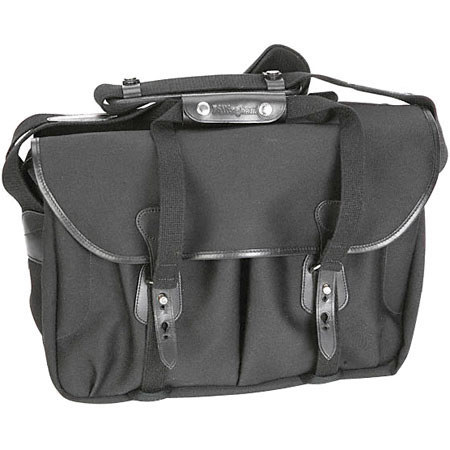 Billingham 445 SLR Shoulder Bag, Black with Black Trim