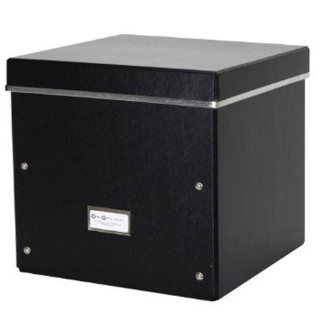 Bigso Frank Square Storage Box, Black