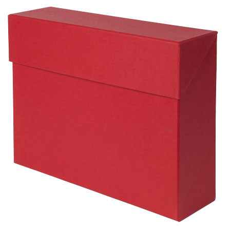 Bigso Lovisa Filebox with 12 File Folders, Red