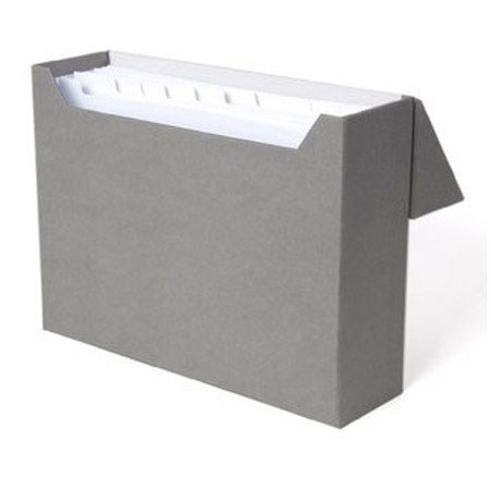 Bigso Lovisa Filebox with 12 File Folders, Grey