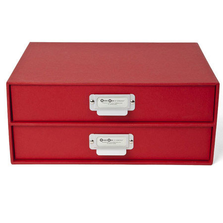 Bigso Birger Two Drawers Chest, Red