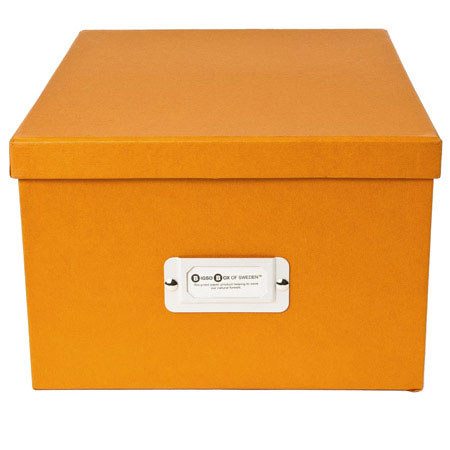 Bigso Gustav CD/DVD/Video Media Storage Box, Orange