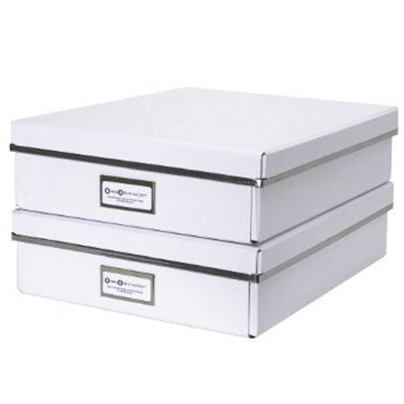 Bigso Filip Set of 2 Letterbox, White