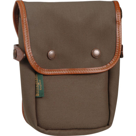 Billingham Delta End Pocket, Sage FiberNyte with Tan Leather Trim