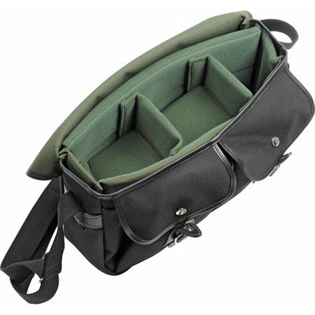 Billingham Hadley Pro, Small SLR Camera System Shoulder Bag, Black with Black Leather Trim