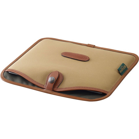 Billingham Slip Case for iPad, Khaki Canvas with Tan Leather Trim
