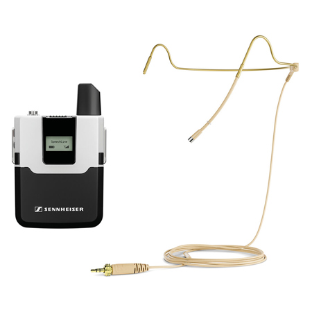 BizCom SL Bodypack DW-4 + HS 2 BE Kit with Transmitter & Headset Microphone