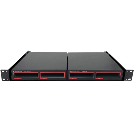 Blackjet TX-2DS 2-Bay Thunderbolt 3 Docking System with RMT-1U Rack Mount Tra