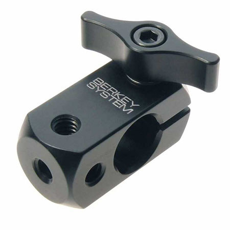 Berkey System Accessory Mounting Block 15mm 1/4-20 Tapped with Knob
