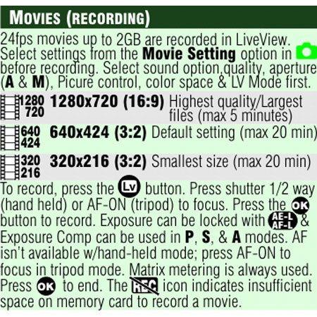 PhotoBert Photo CheatSheet for Nikon D300S SLR Camera