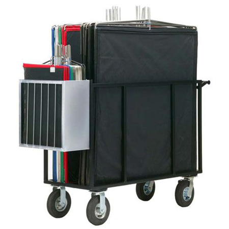 Backstage 4x4 Coaster Senior Cart, 800lbs Capacity, Black Hammertone