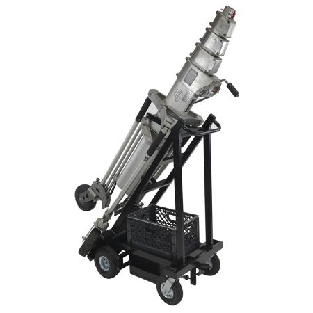 Backstage Long John Silver Steel Stand Cart (Avenger), Black Hammertone