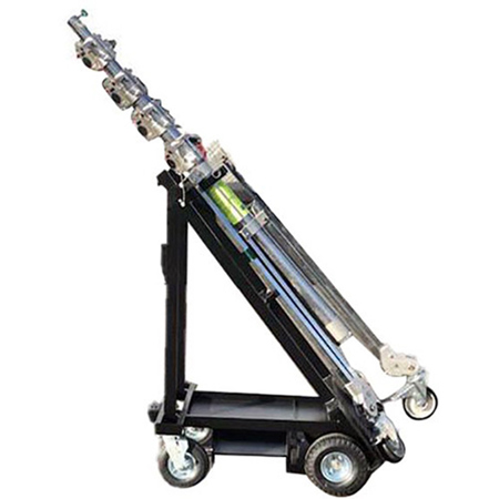 Backstage Strato Safe B150 Steel Stand Cart UK (Avenger), Black Hammertone