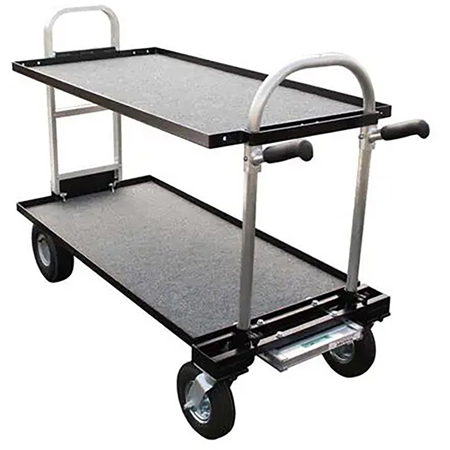 Backstage Magliner Senior Modified Cart with 2x Shelves and 4x 10" Wheels