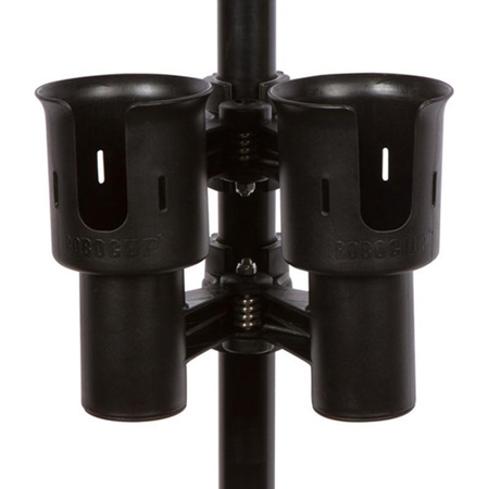 Backstage RoboCup Portable Clamp-On Dual Cup Holder, Hot Pink