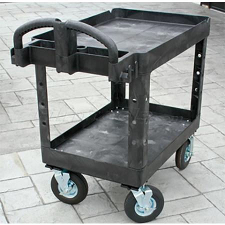 Backstage Rubbermaid Cart with 10" Wheel Kit, Large