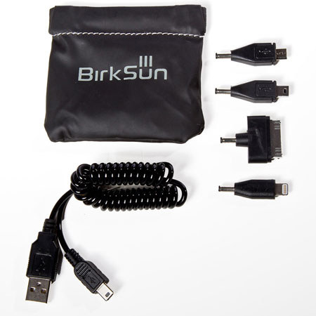 Birksun Atlas 6 Watt Flap Front Solar Backpack, Black