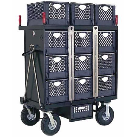 Backstage 9-Crate Set Box Mini Cart with Wheels