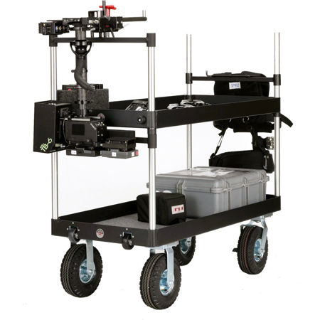 Backstage Aluminum Camera Case Cart with Wheels