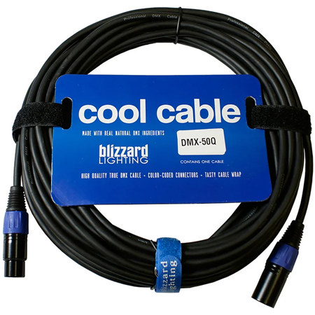 Blizzard Lighting 50' 5-Pin XLR Male to XLR Female DMX Cool Cable
