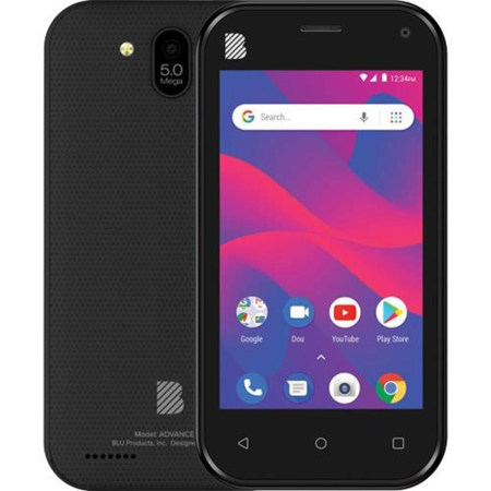 BLU ADVANCE L5 4" Dual-SIM 16GB GSM Smartphone, 512MB RAM, Unlocked, Black