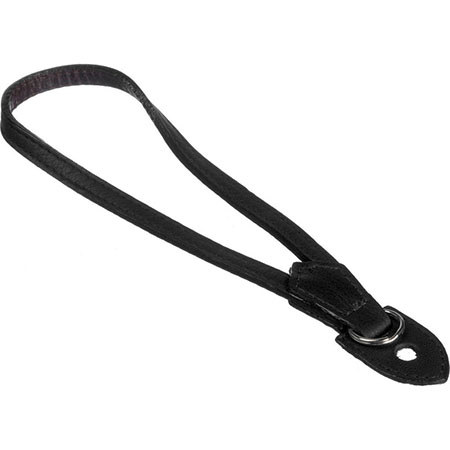 Black Label Bag Leather Wrist Strap for Cameras, Black