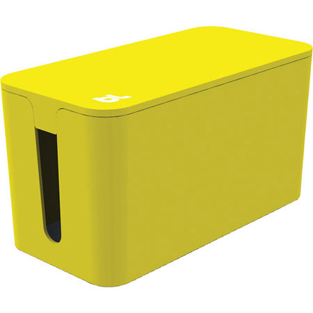 Bluelounge Cablebox Mini - Yellow, with Surge Protector