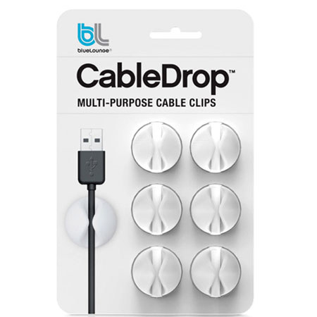 Bluelounge CDBT Design CableDrop for Cable Management - White (Set of 6)
