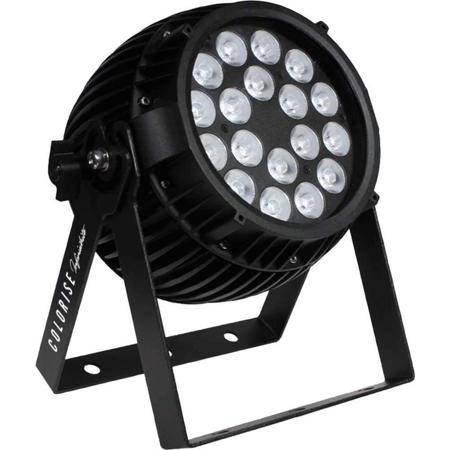 Blizzard Lighting Colorise Infiniwhite Professional PAR Fixture with 18x 5W AWC LEDs and AnyFi (Skywire + WDMX) Receiver, Black Housing